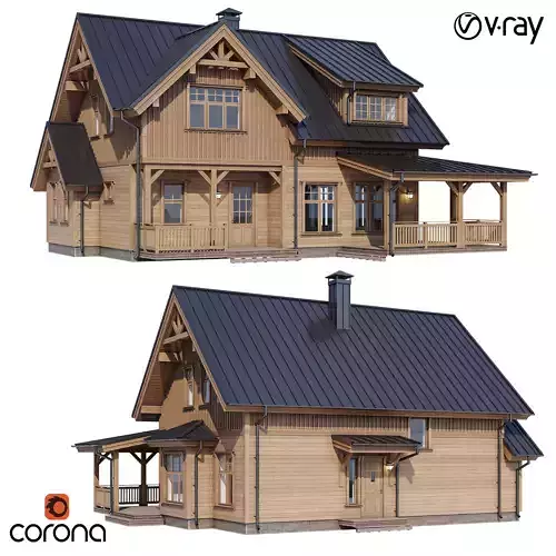 Modern house v52 3D model
