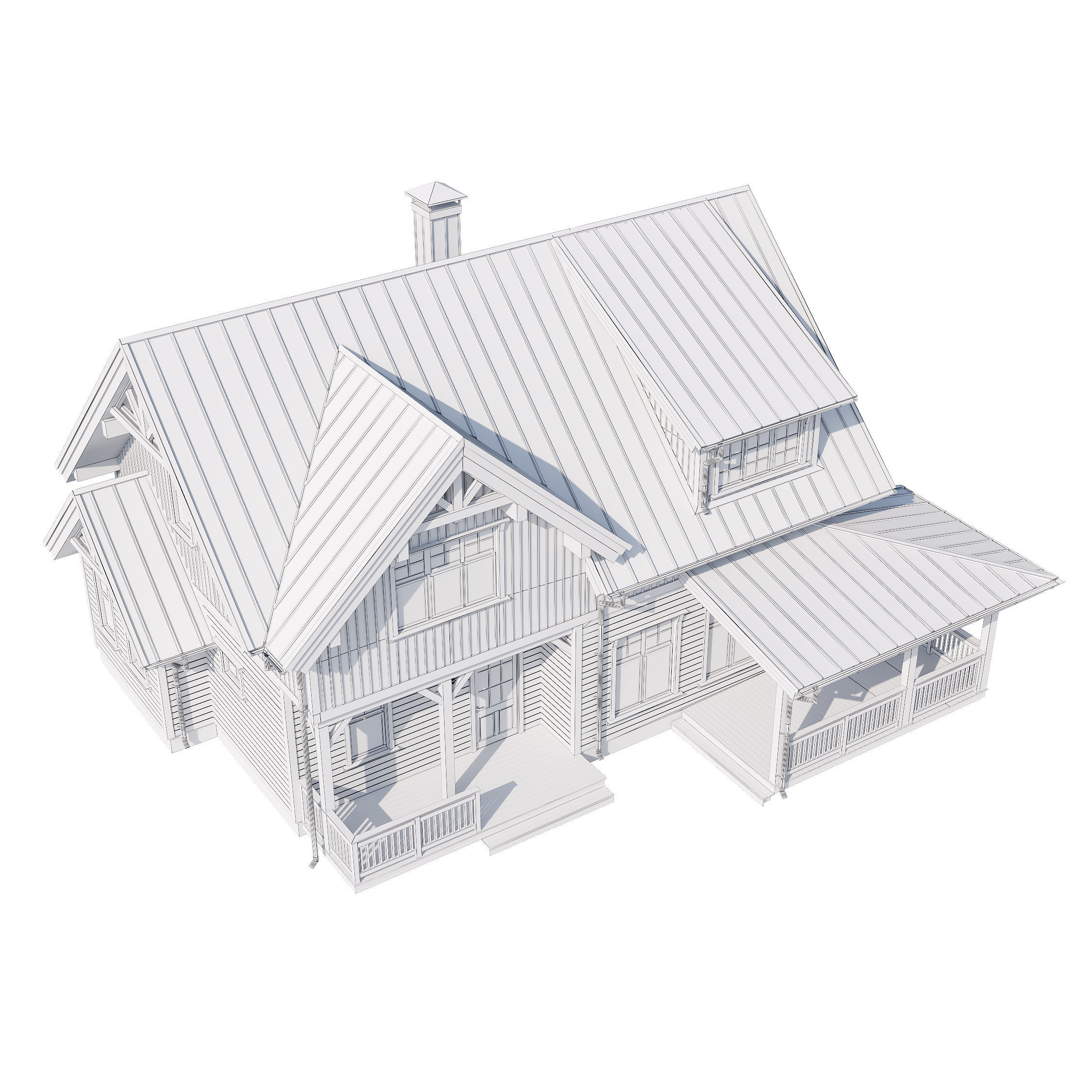 Modern house v52 3D model_22