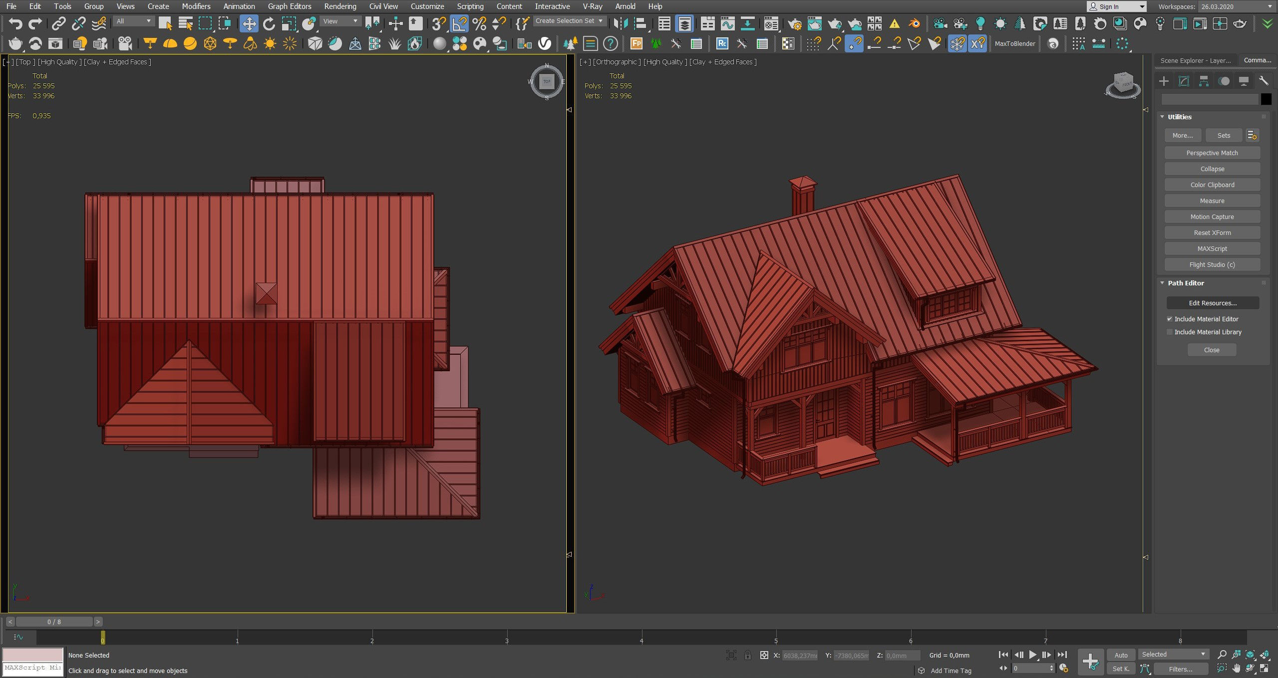 Modern house v52 3D model_26