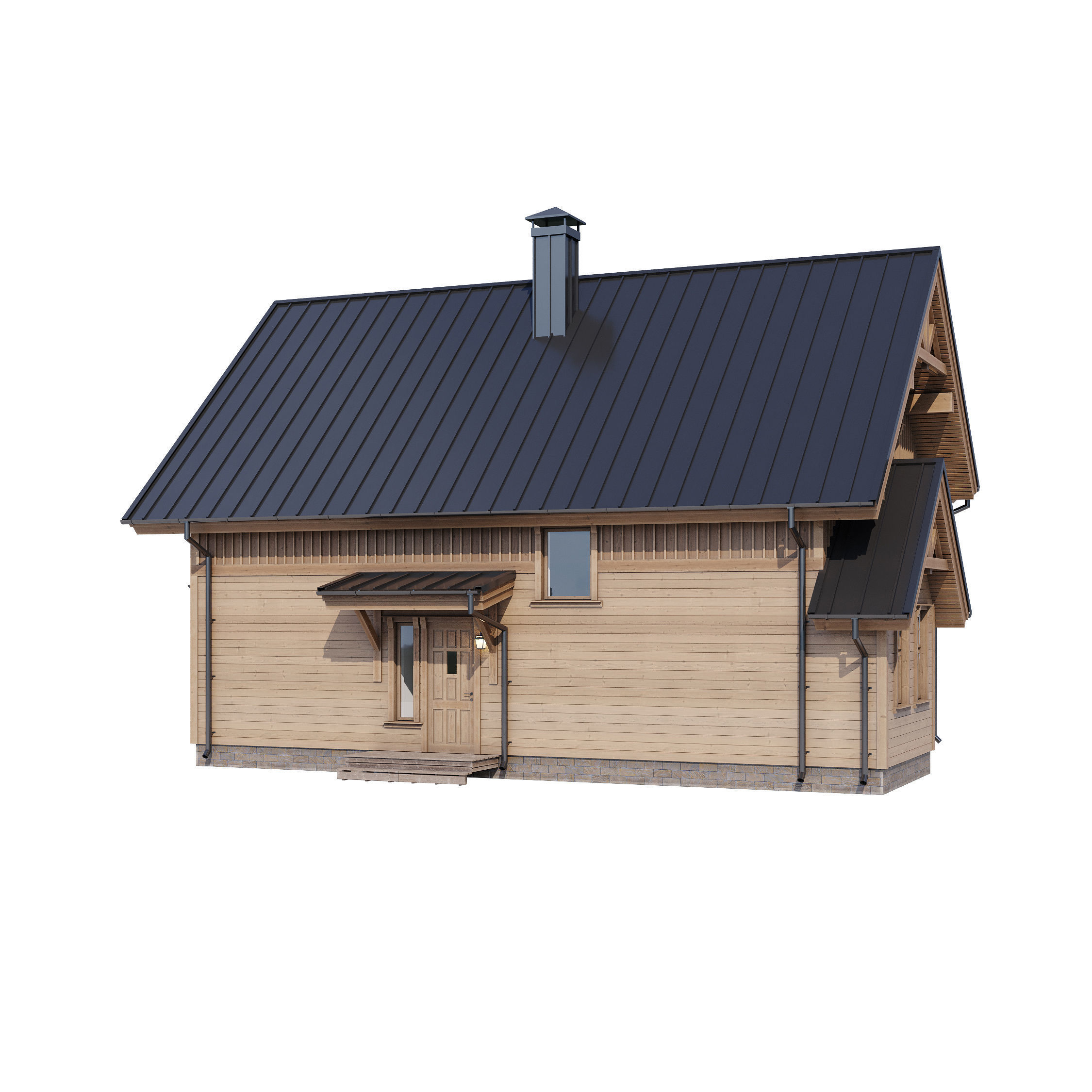 Modern house v52 3D model_7