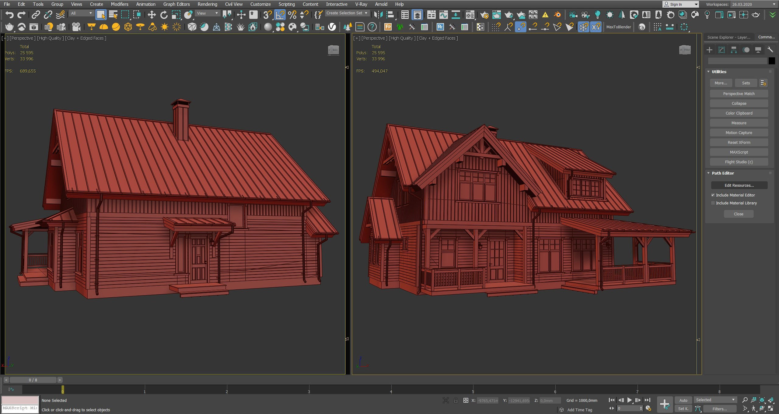 Modern house v52 3D model_25
