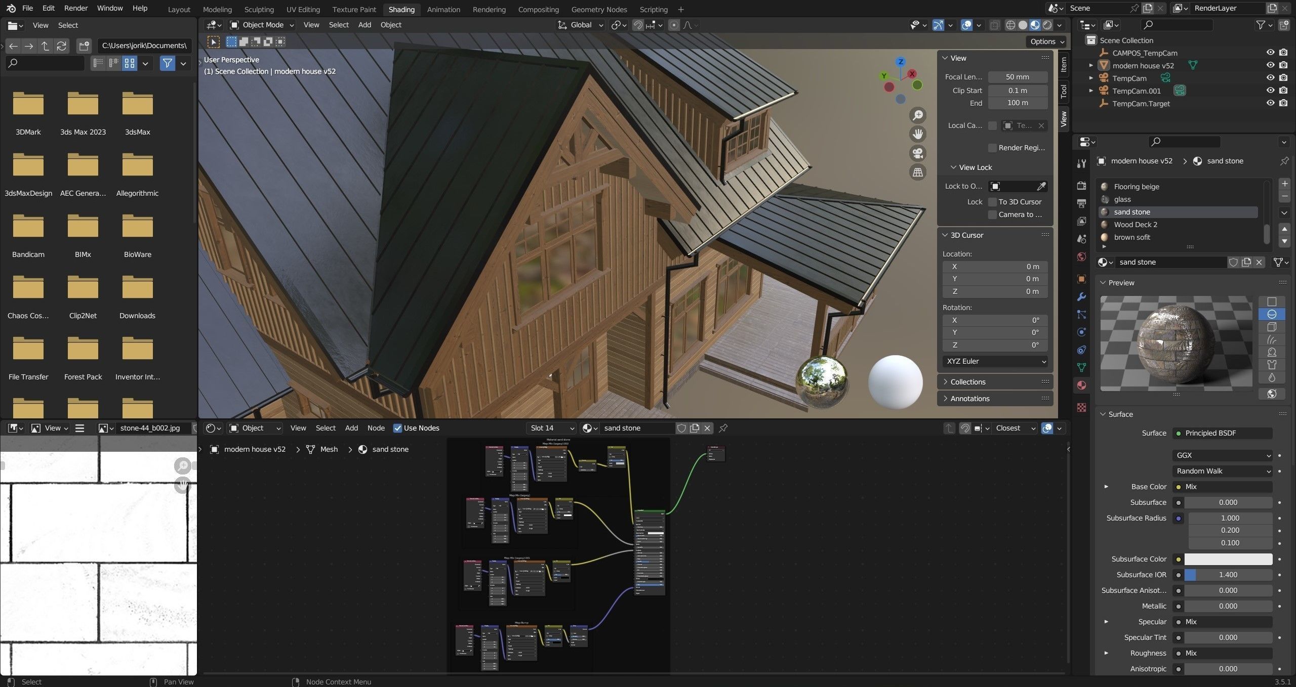 Modern house v52 3D model_28