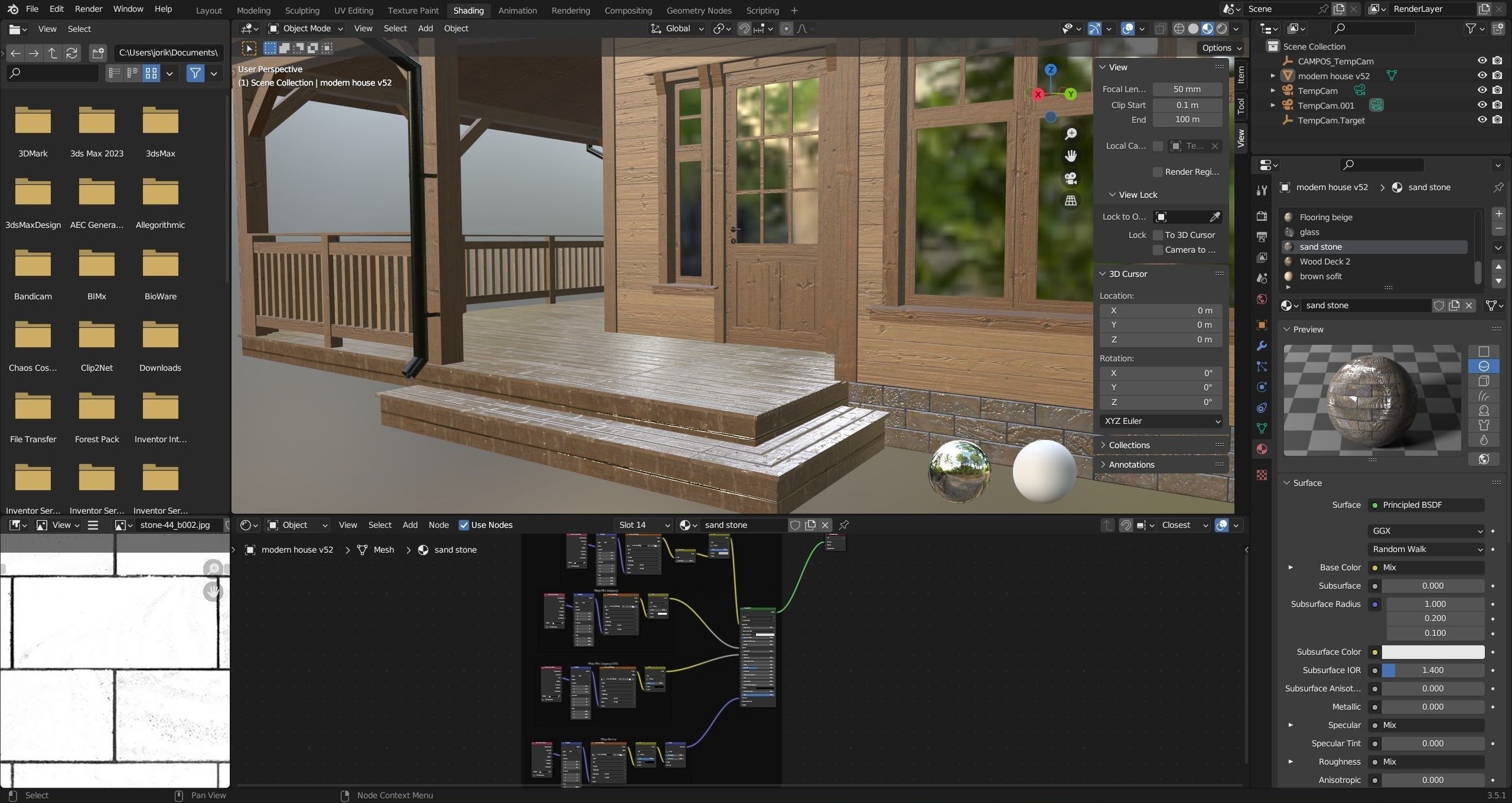 Modern house v52 3D model_27