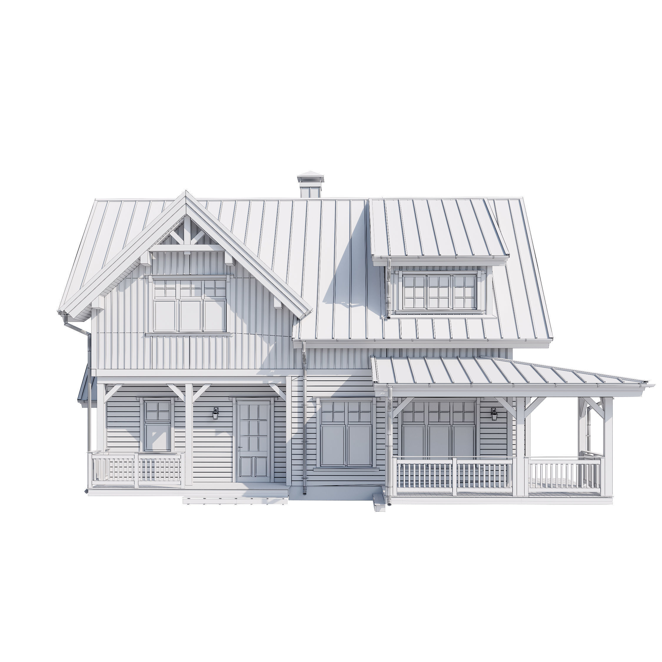 Modern house v52 3D model_18