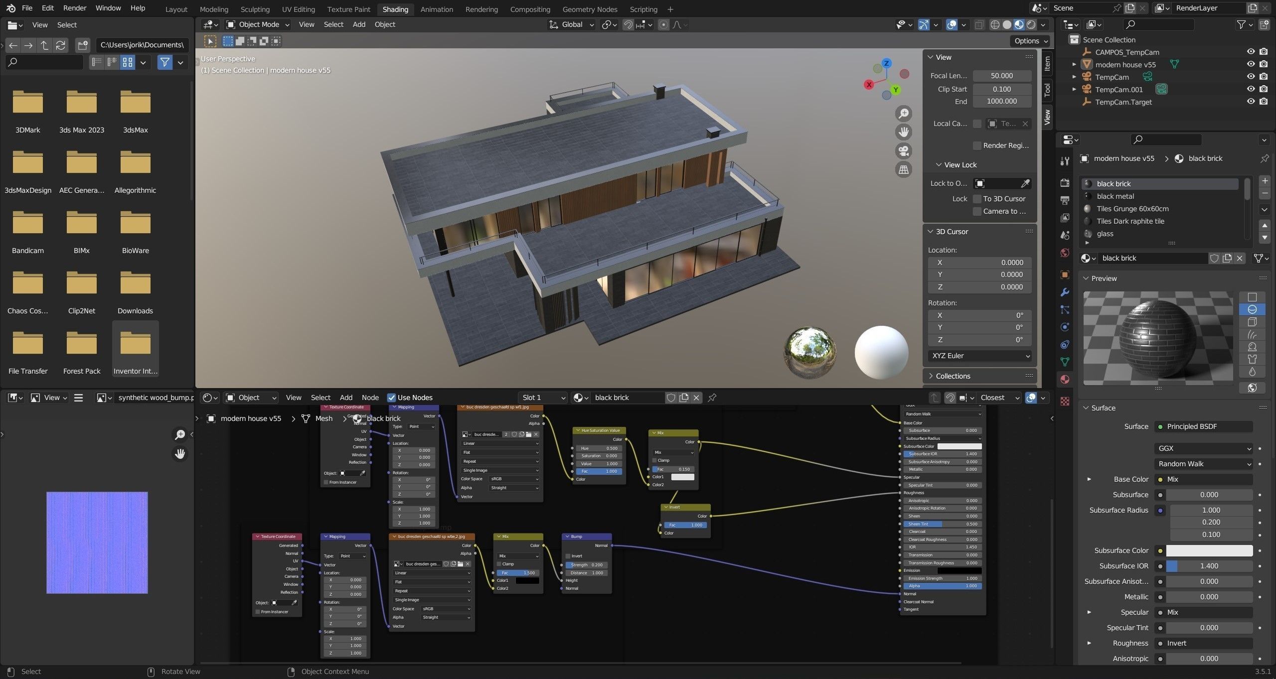 Modern house v55 3D model_5