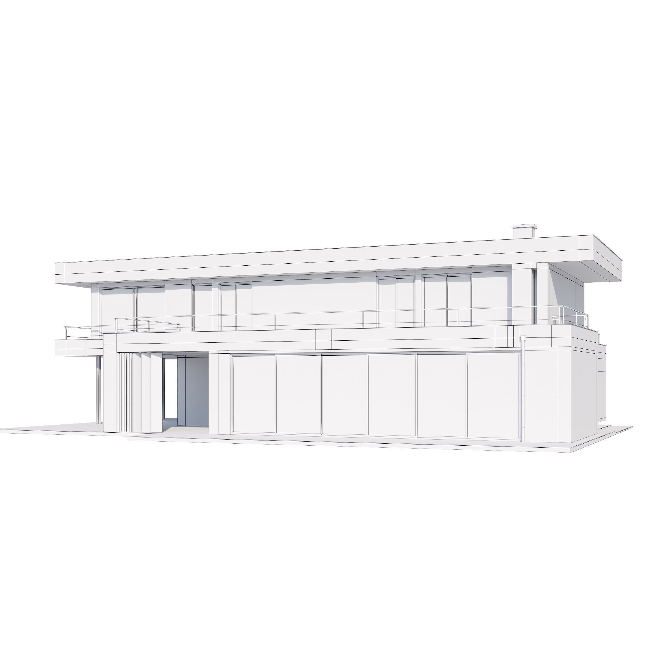 Modern house v55 3D model_21