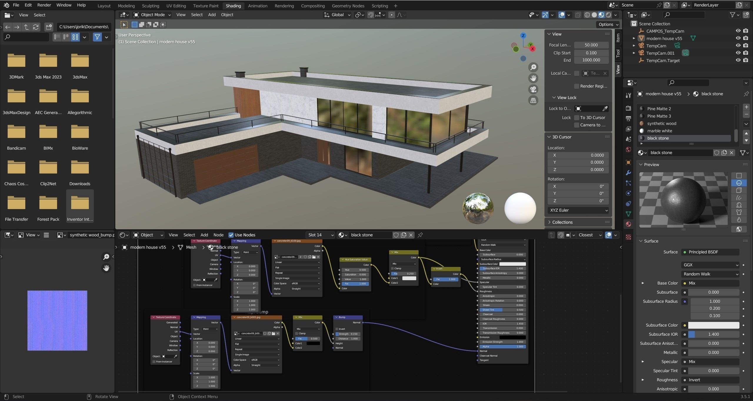 Modern house v55 3D model_13