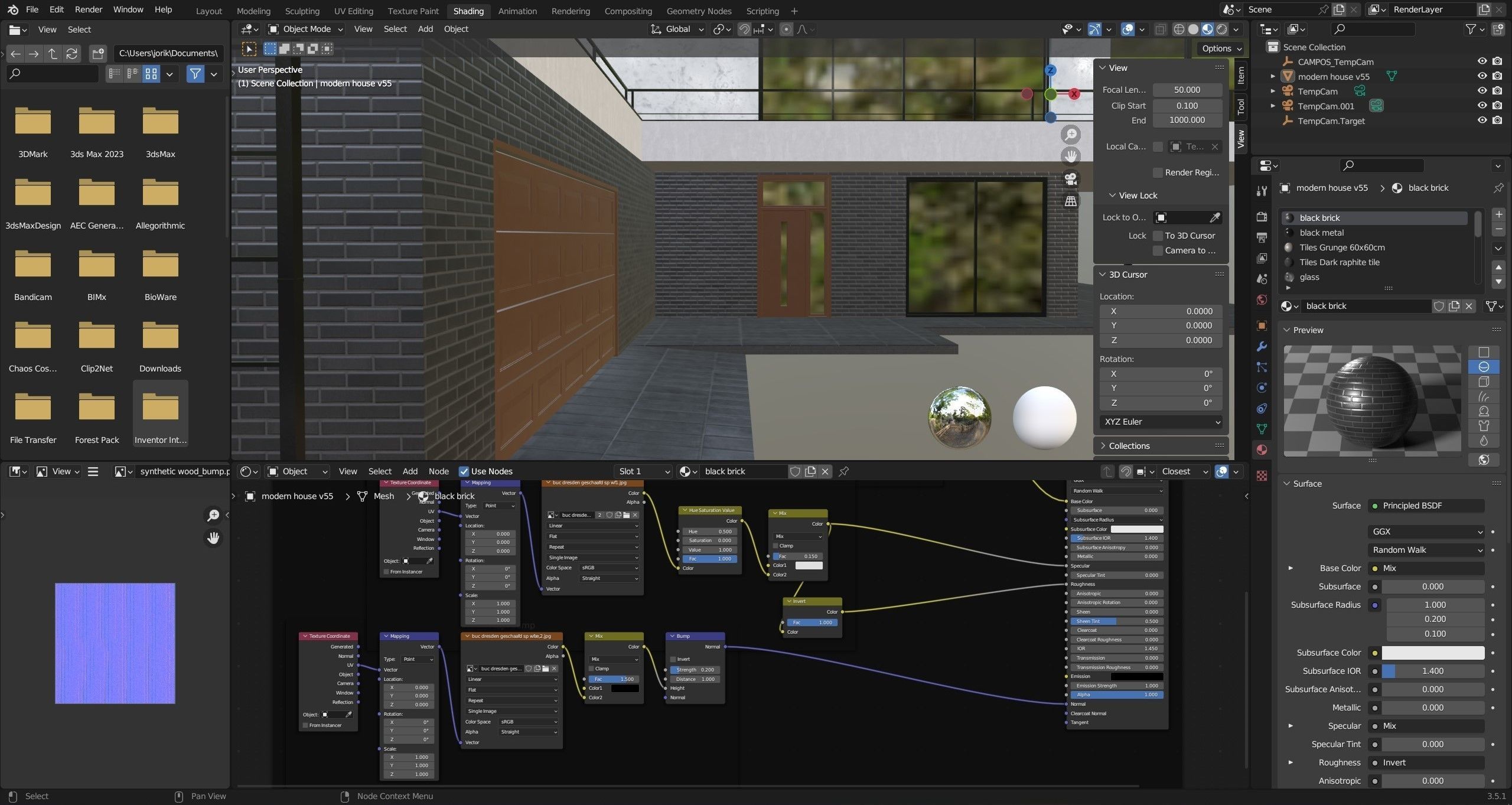 Modern house v55 3D model_9