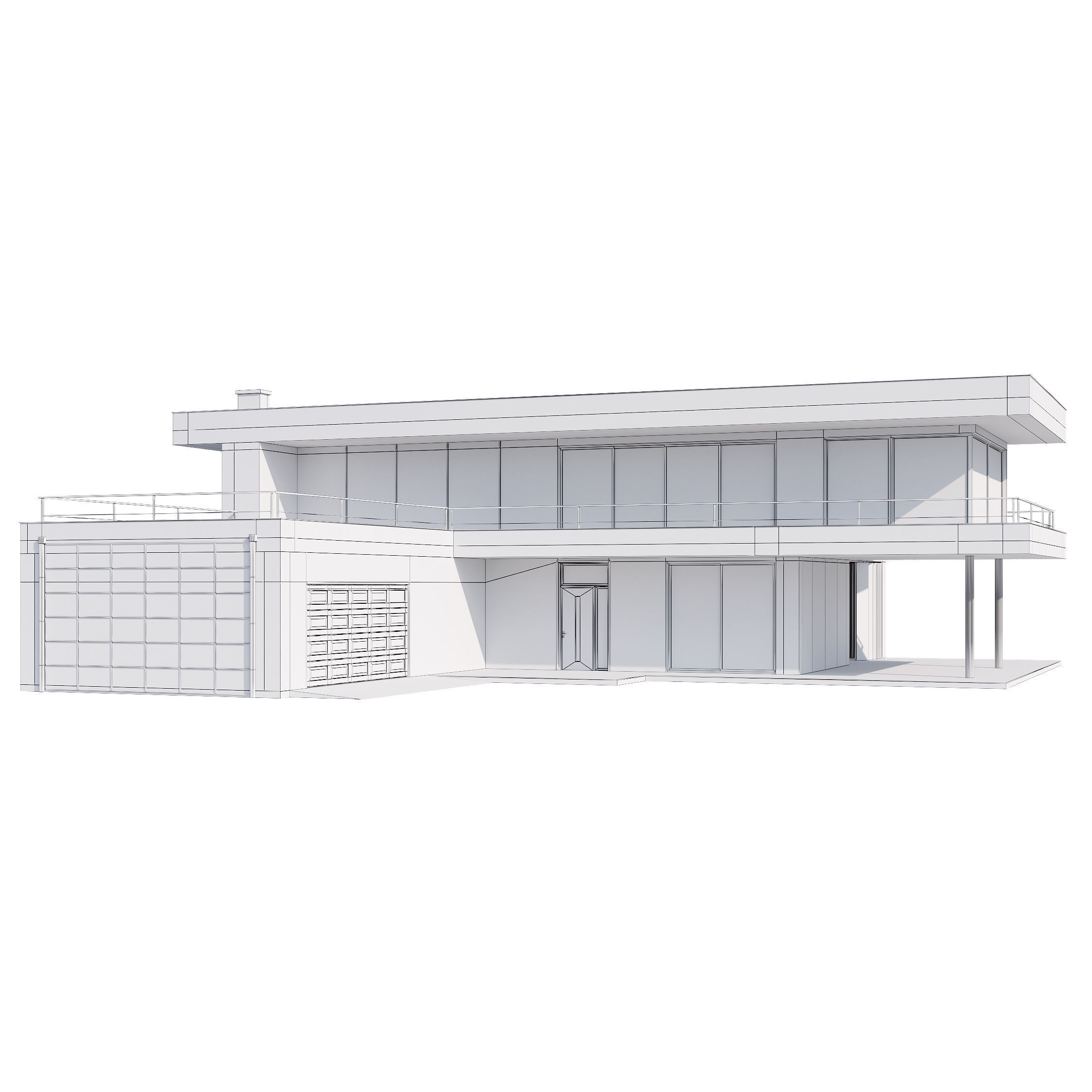 Modern house v55 3D model_23
