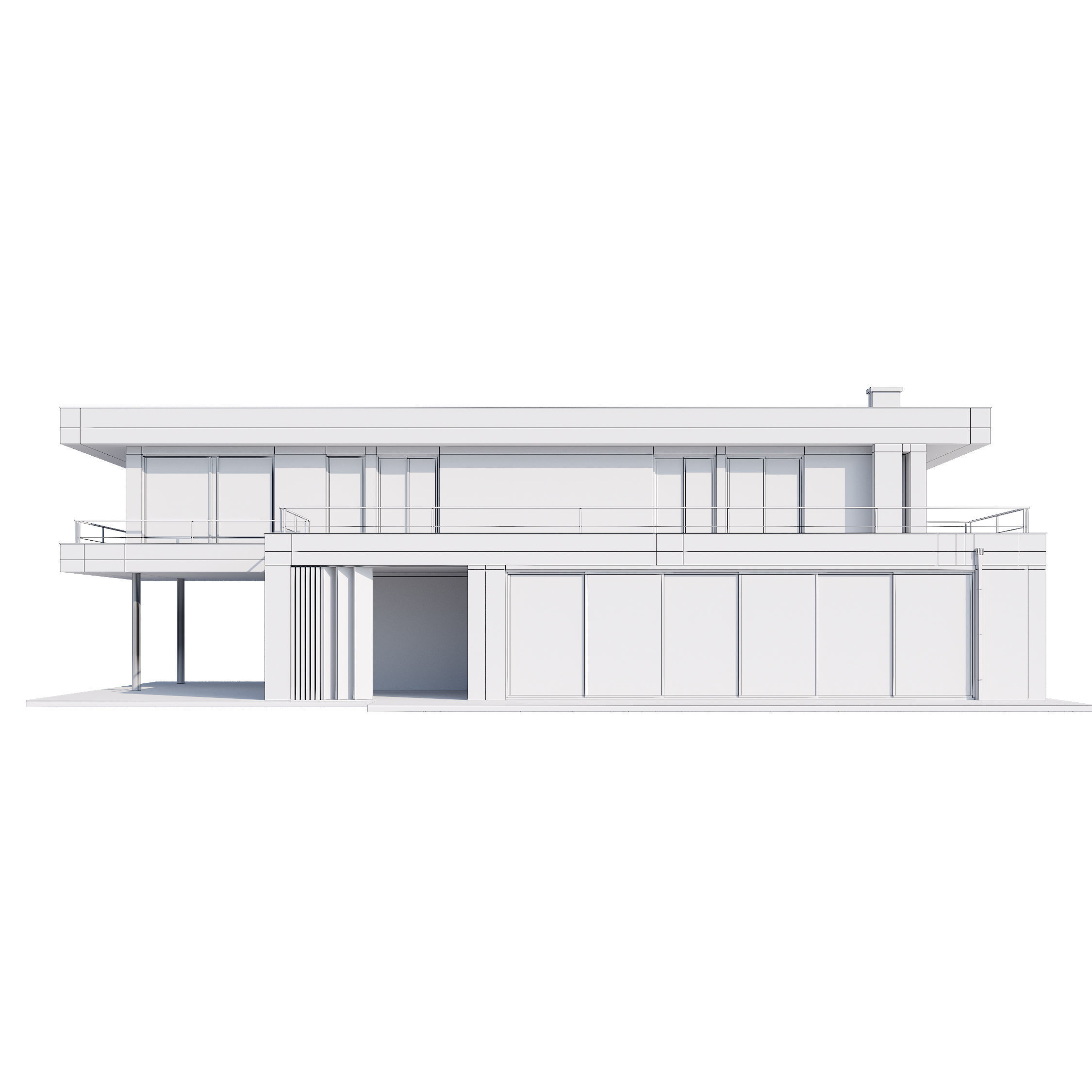 Modern house v55 3D model_22