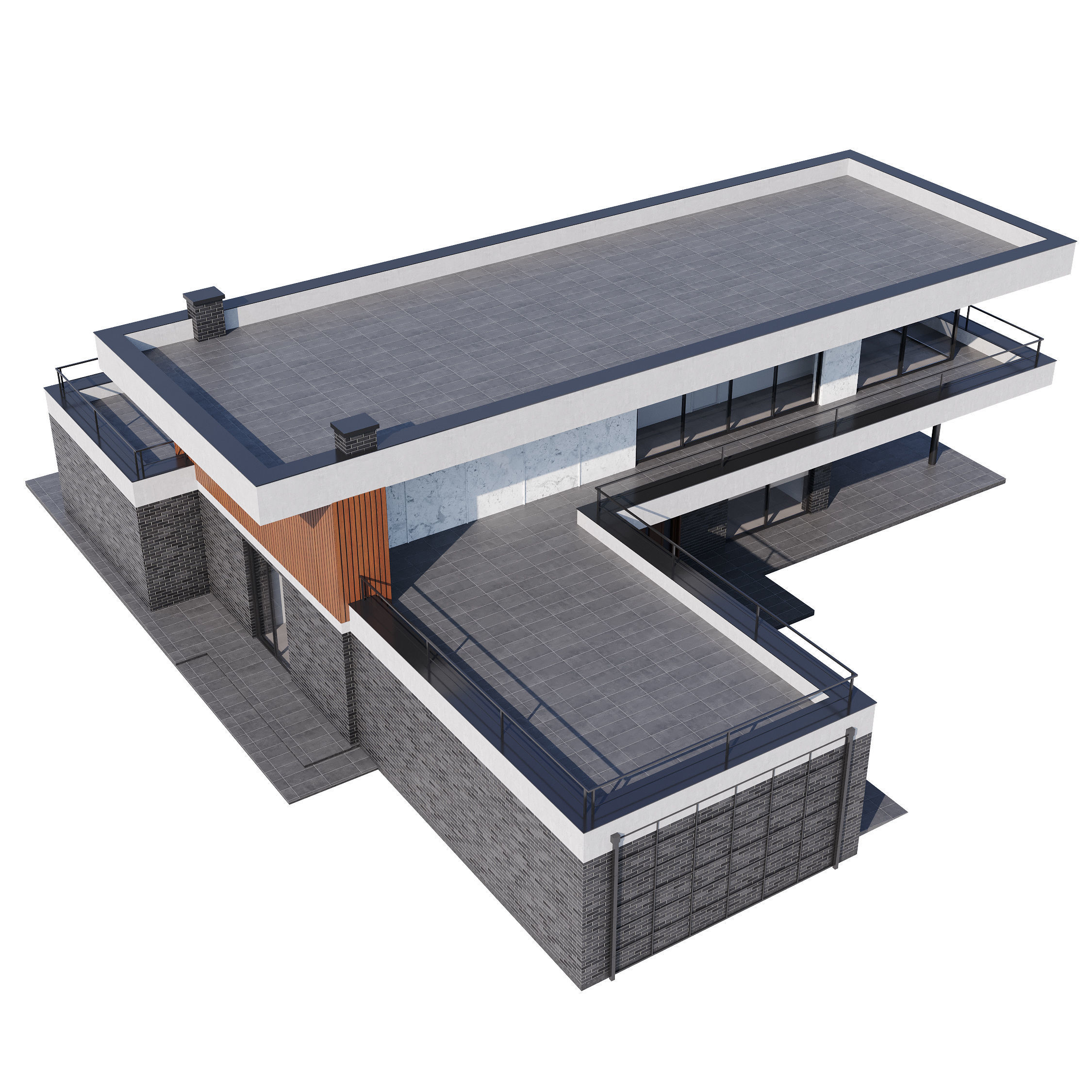 Modern house v55 3D model_18
