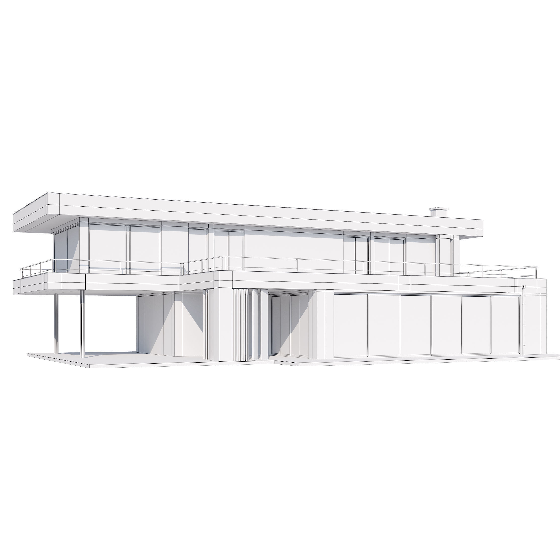 Modern house v55 3D model_20