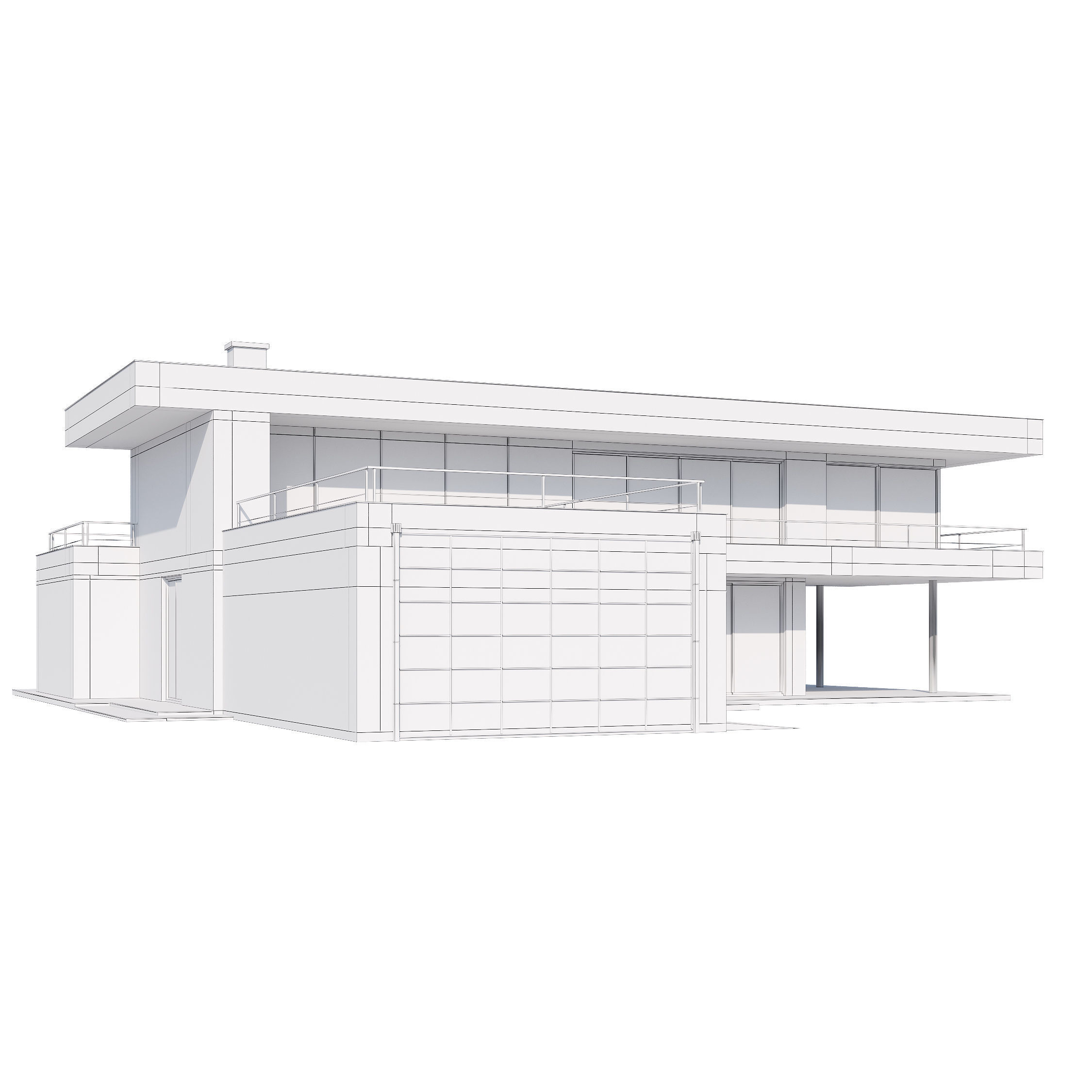 Modern house v55 3D model_19