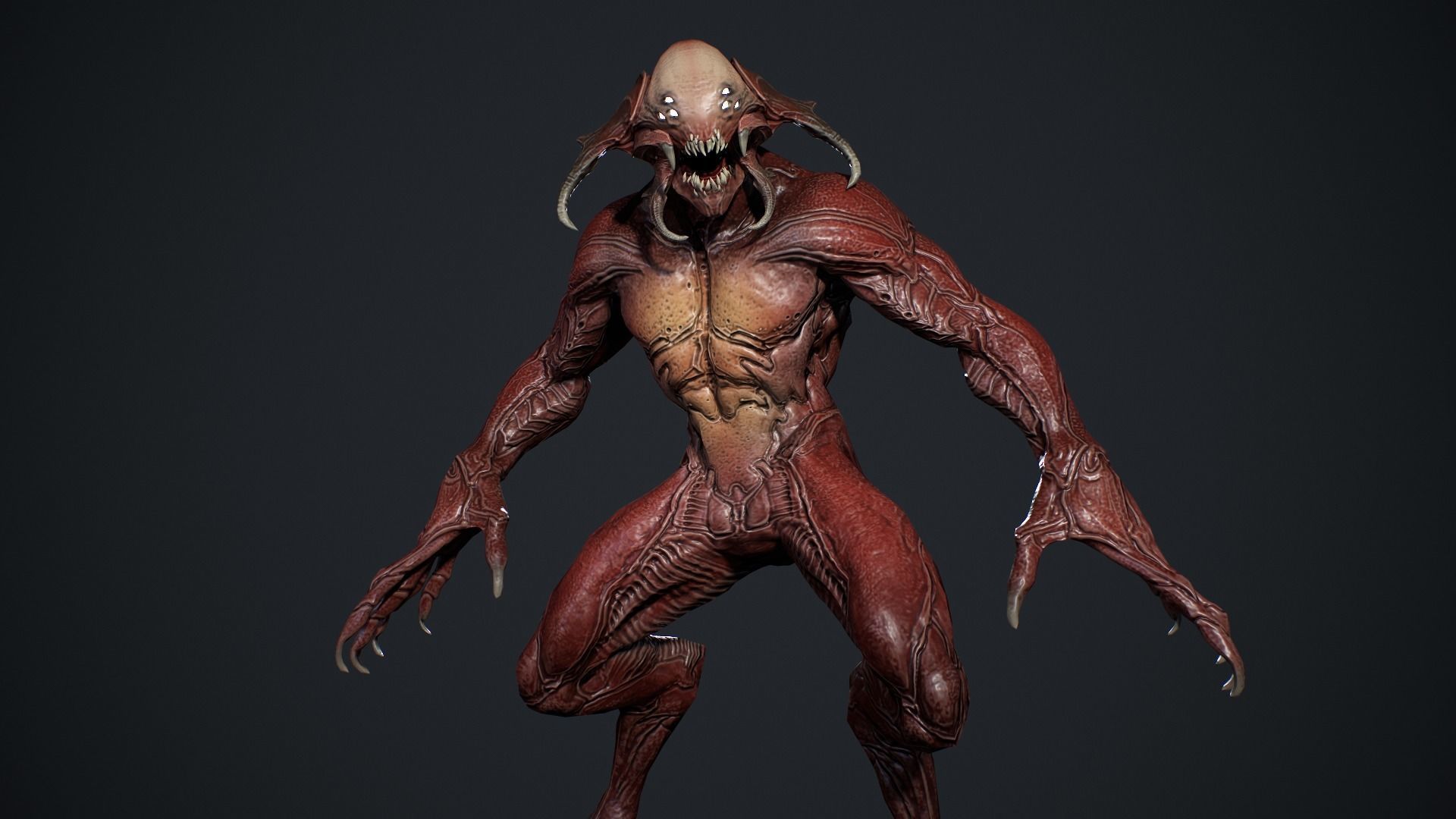 Demon Character 5 Low-poly 3D model_14