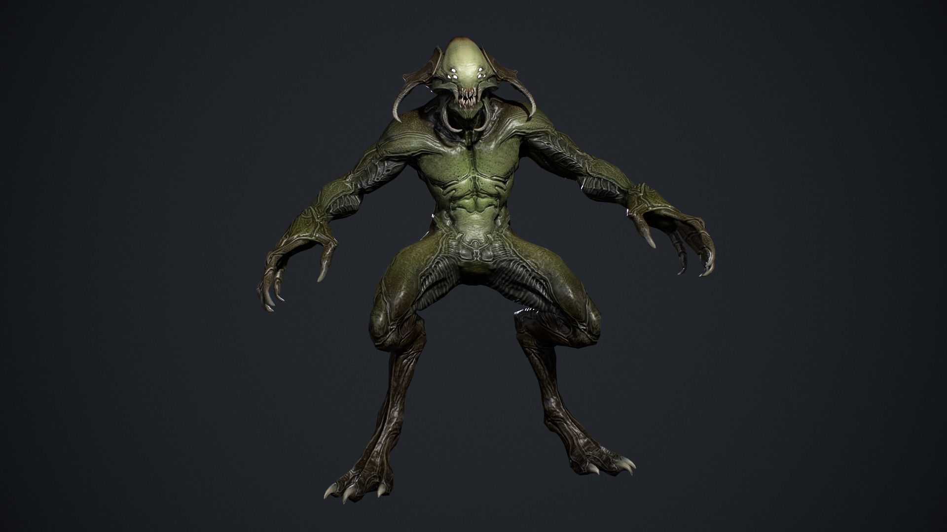 Demon Character 5 Low-poly 3D model_19