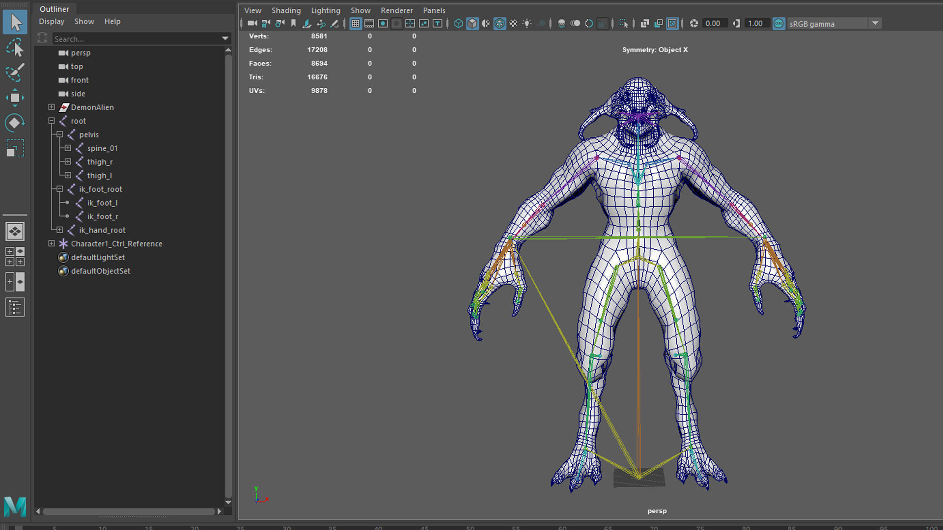 Demon Character 5 Low-poly 3D model_30