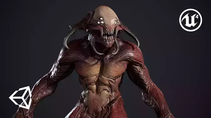 Demon Character 5 Low-poly 3D model