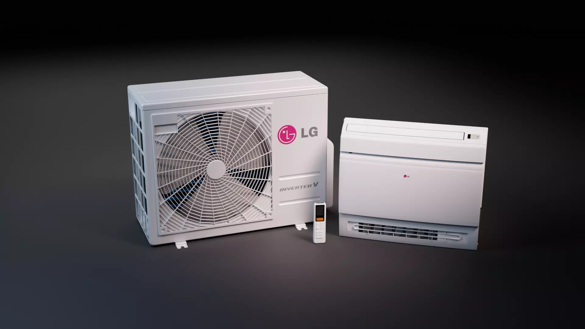 AC LG Air Conditioner - LG Standard-Inverter 3D model