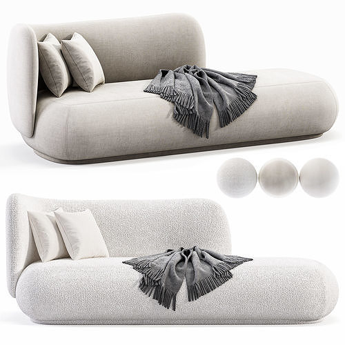 Ferm Living Rico Divan Sofa By Malls 3D model
