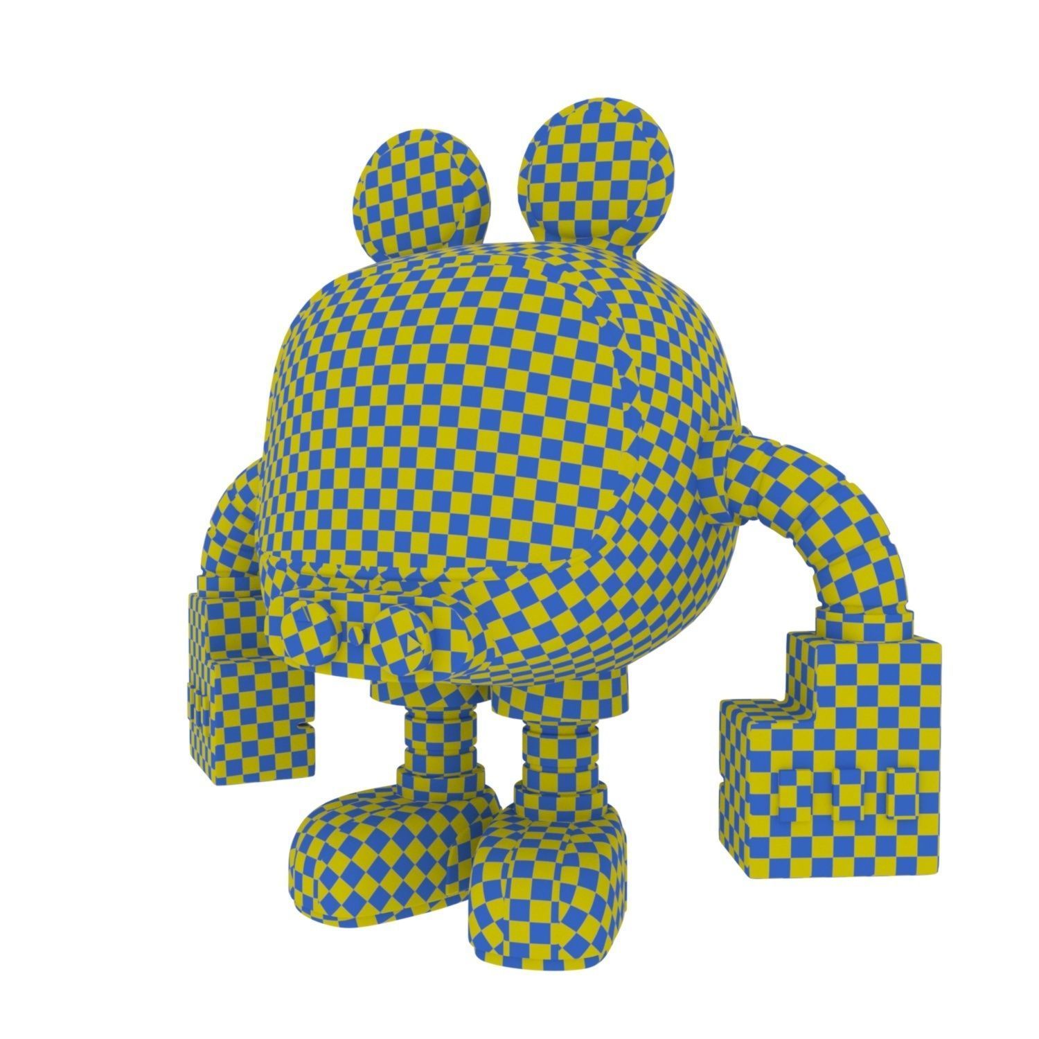 Mickey Mouse Vinyl Figure Low-poly 3D model_5