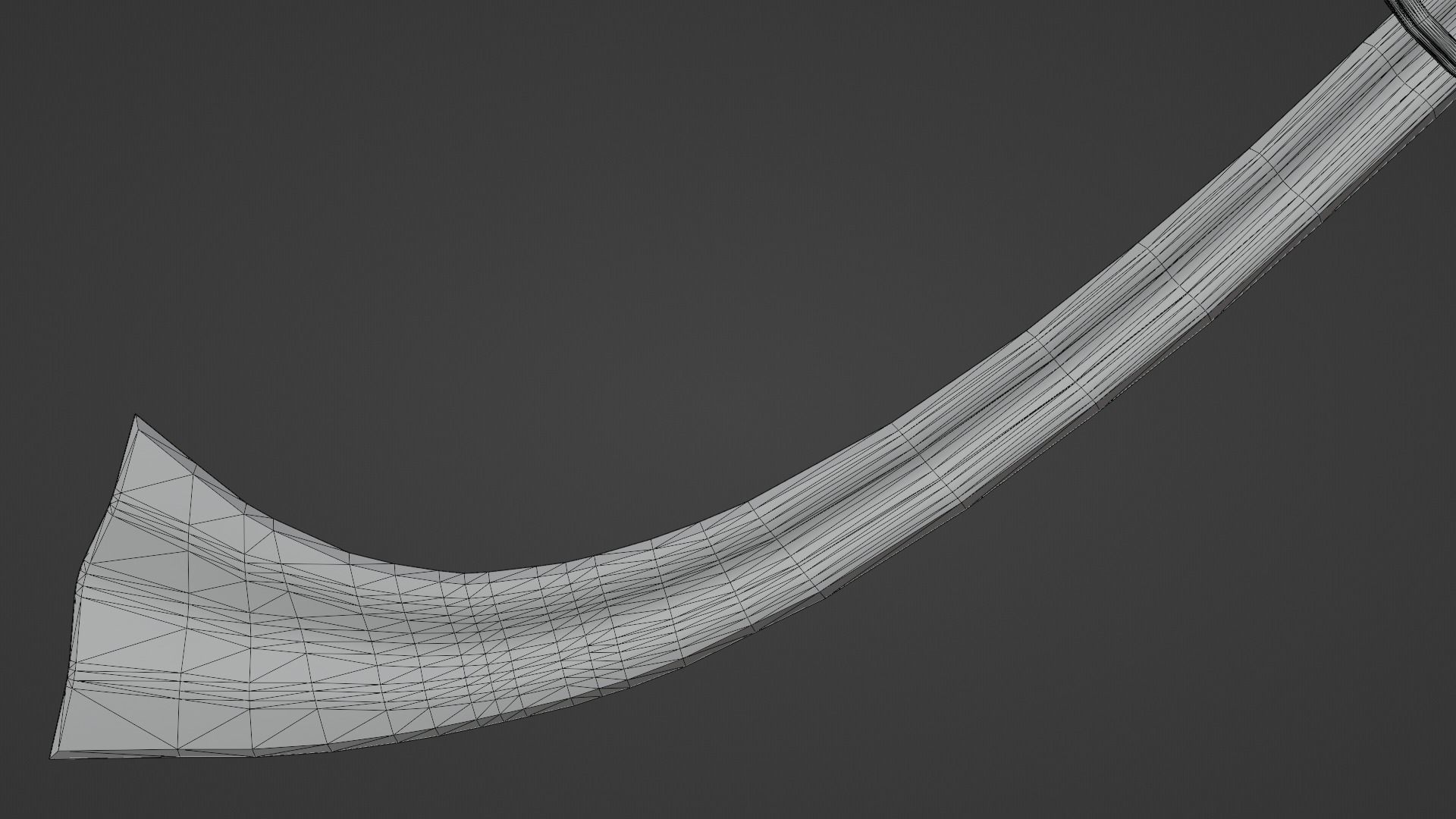 Khora sword with Flamberge handle Low-poly 3D model_13