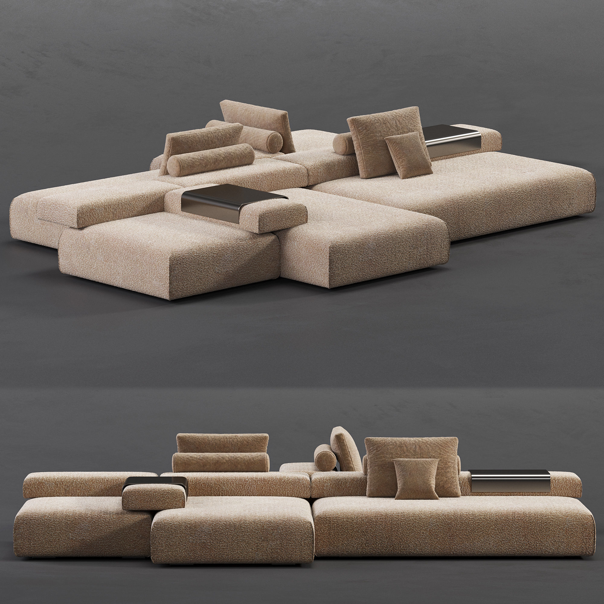 CINDER BLOCK Sofa 3D model_1