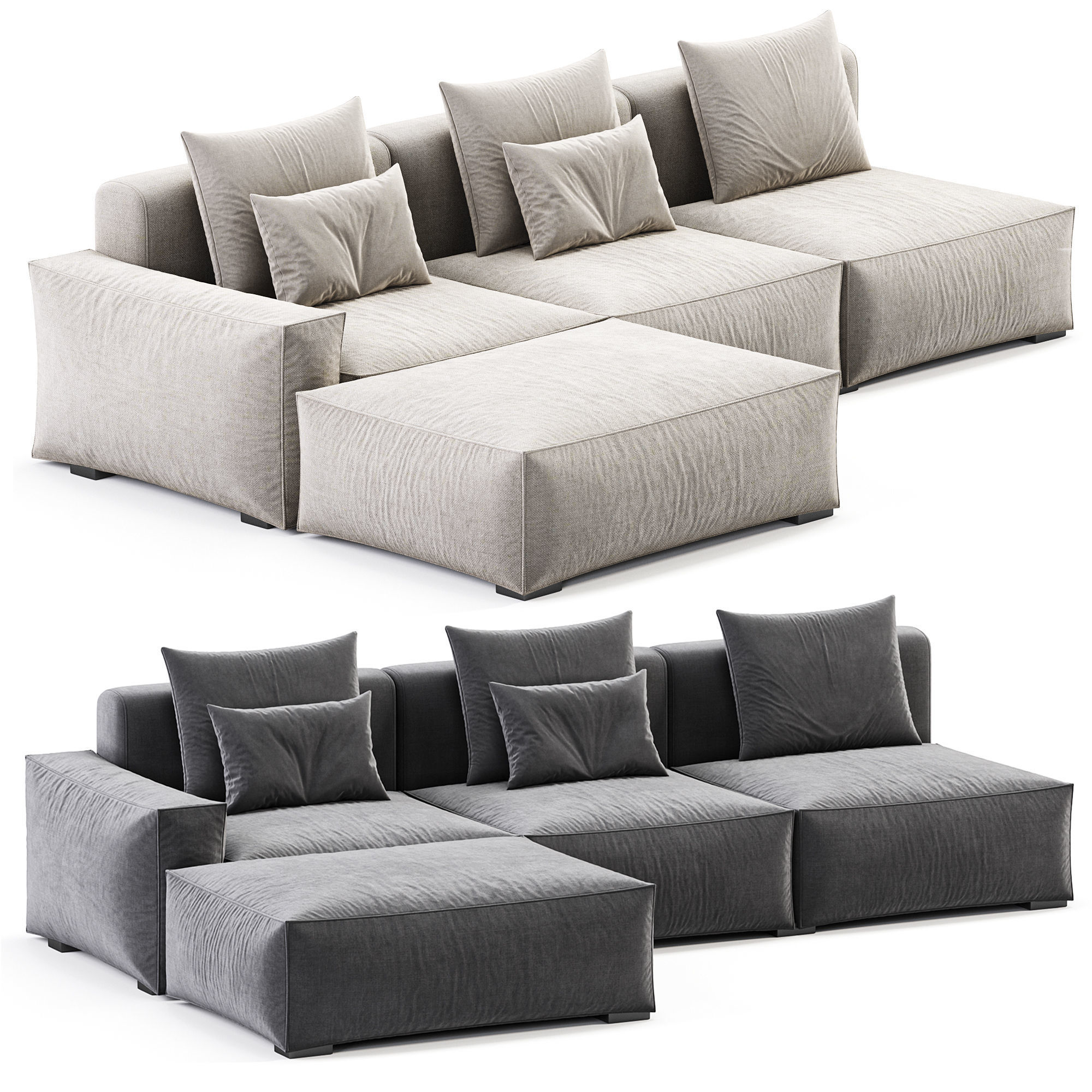Chento Sofa Loft sofa 3D model_3