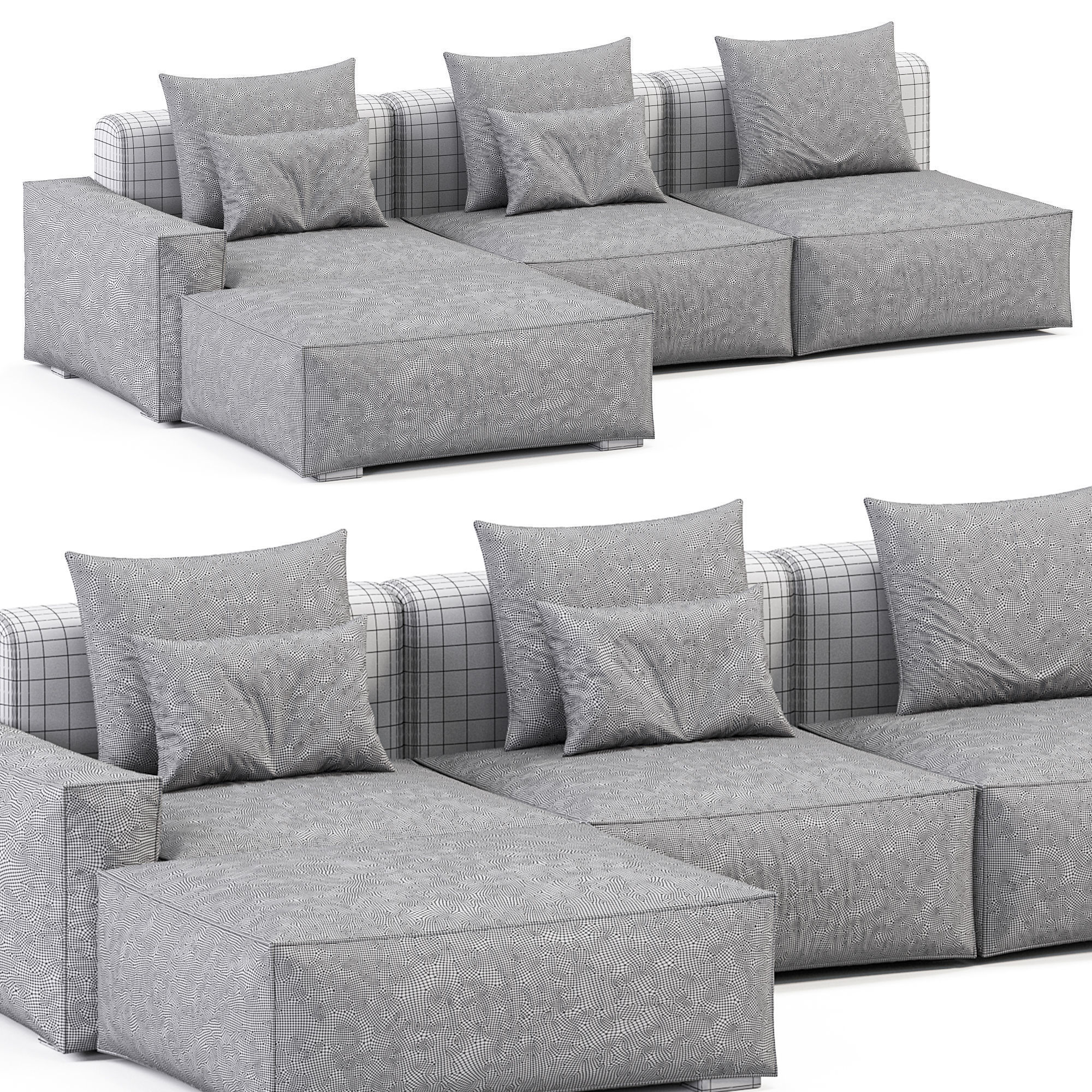 Chento Sofa Loft sofa 3D model_4