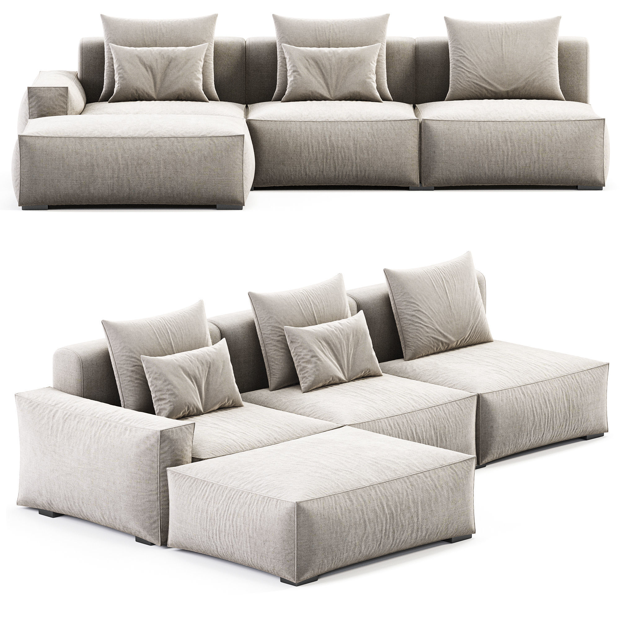 Chento Sofa Loft sofa 3D model_2