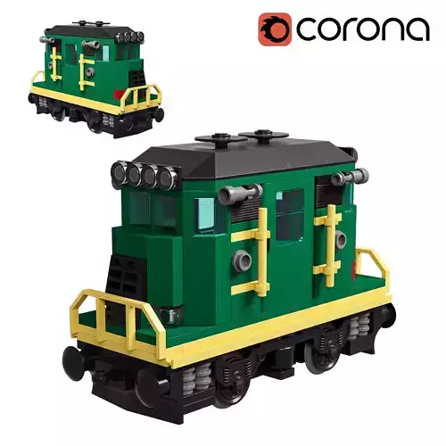 Train Mini Diesel-Electric Extinguisher Class E 3D model