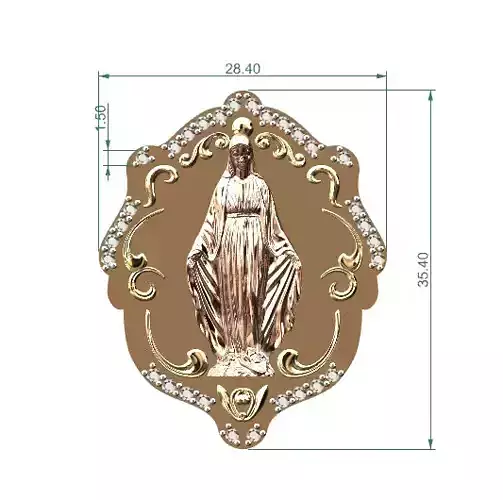 virgin pingent 3d model