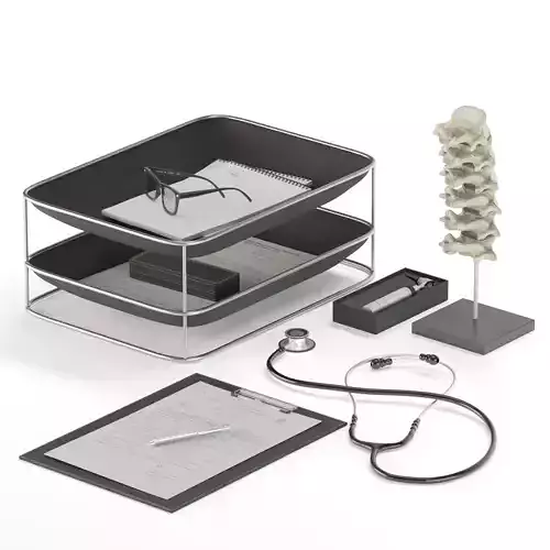 medical equipment set 3D model