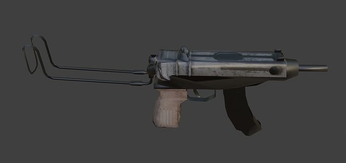 weapon gun skorpion Low-poly 3D model