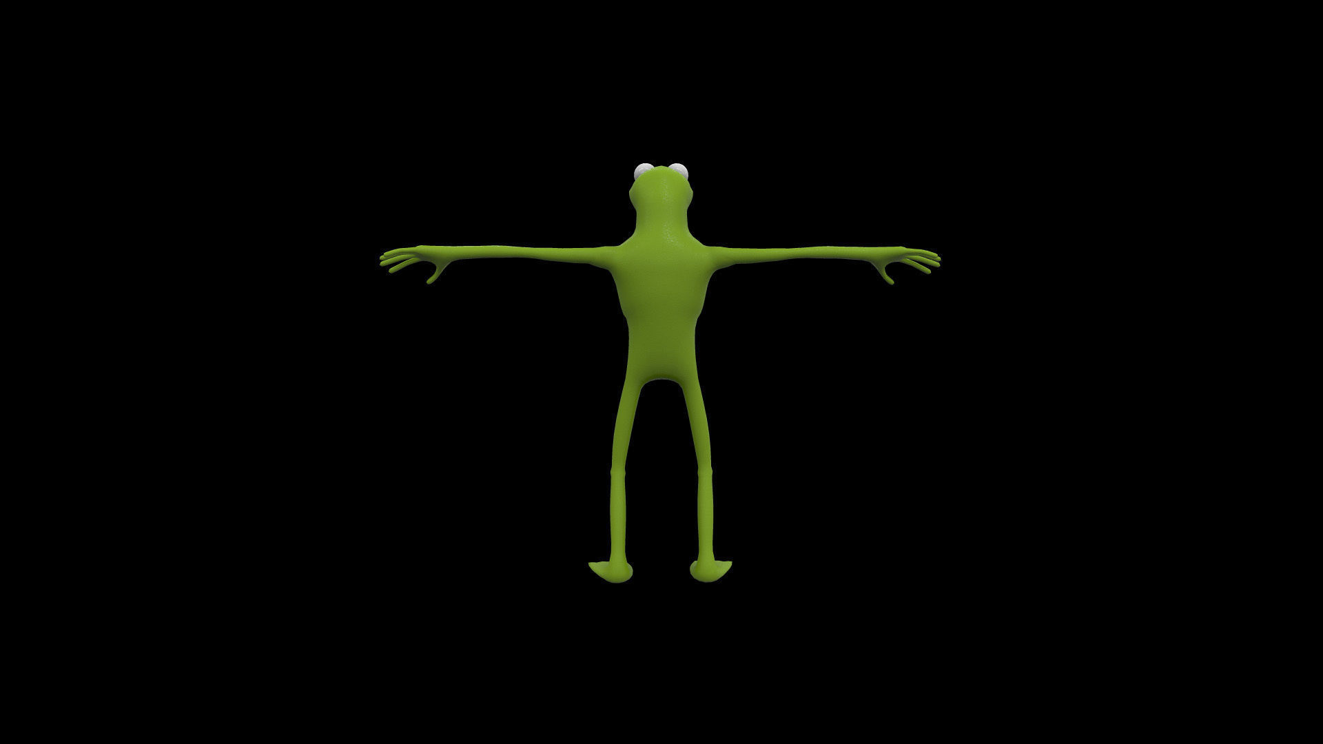 KERM001 Rigged Kermit 3D model_4