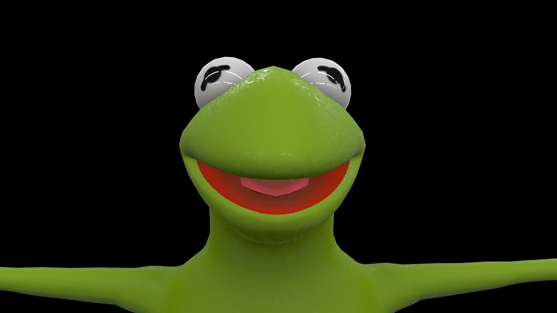 KERM001 Rigged Kermit 3D model_6