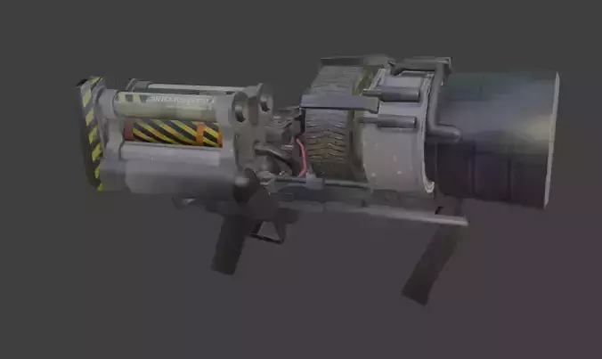 thunder gun Low-poly 3D model