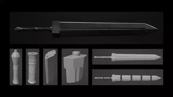 Elden Ring The Greatsword 3D Print 3D print model Elden Ring The Greatsword 3D Print 3D print model