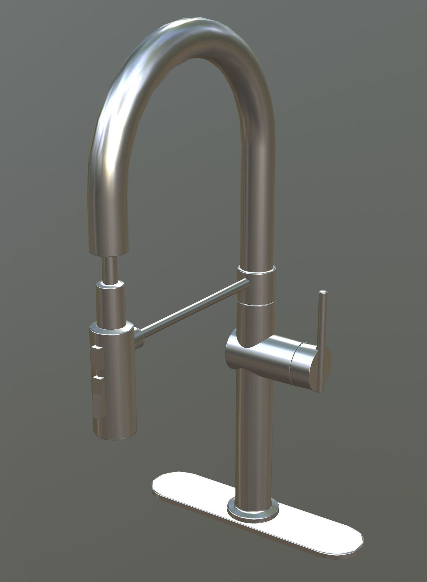 Sink faucet 3D model_1