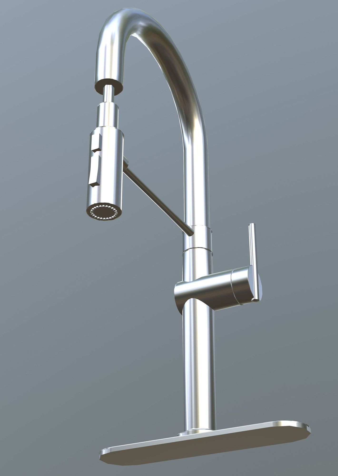 Sink faucet 3D model_4