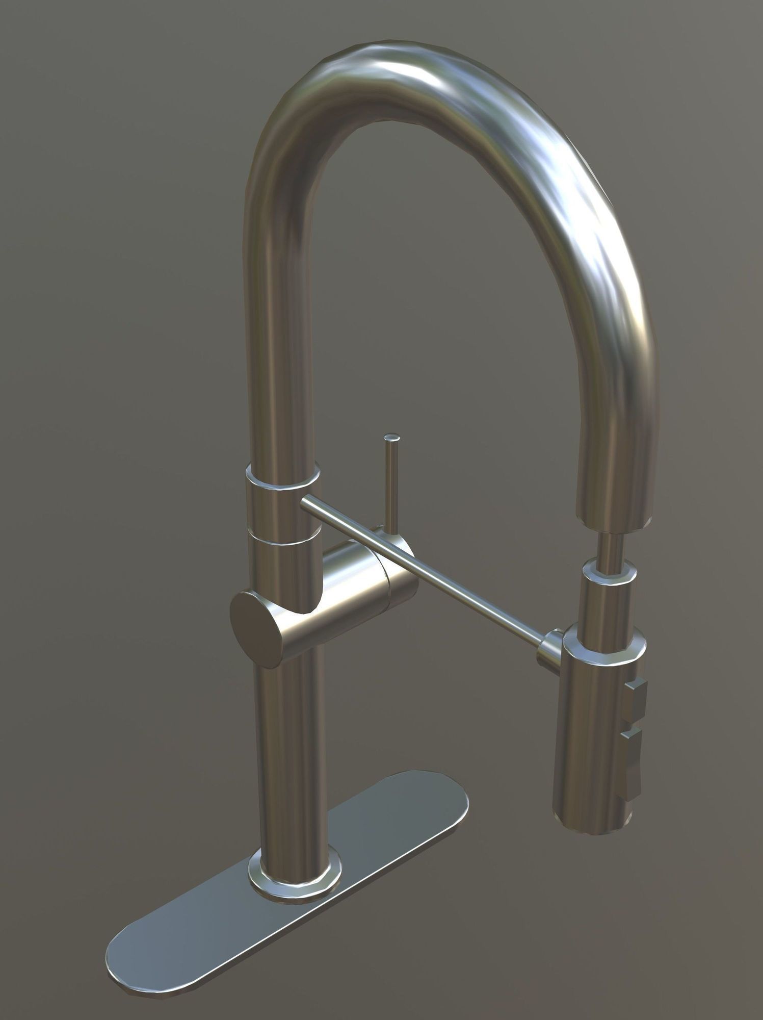 Sink faucet 3D model_2