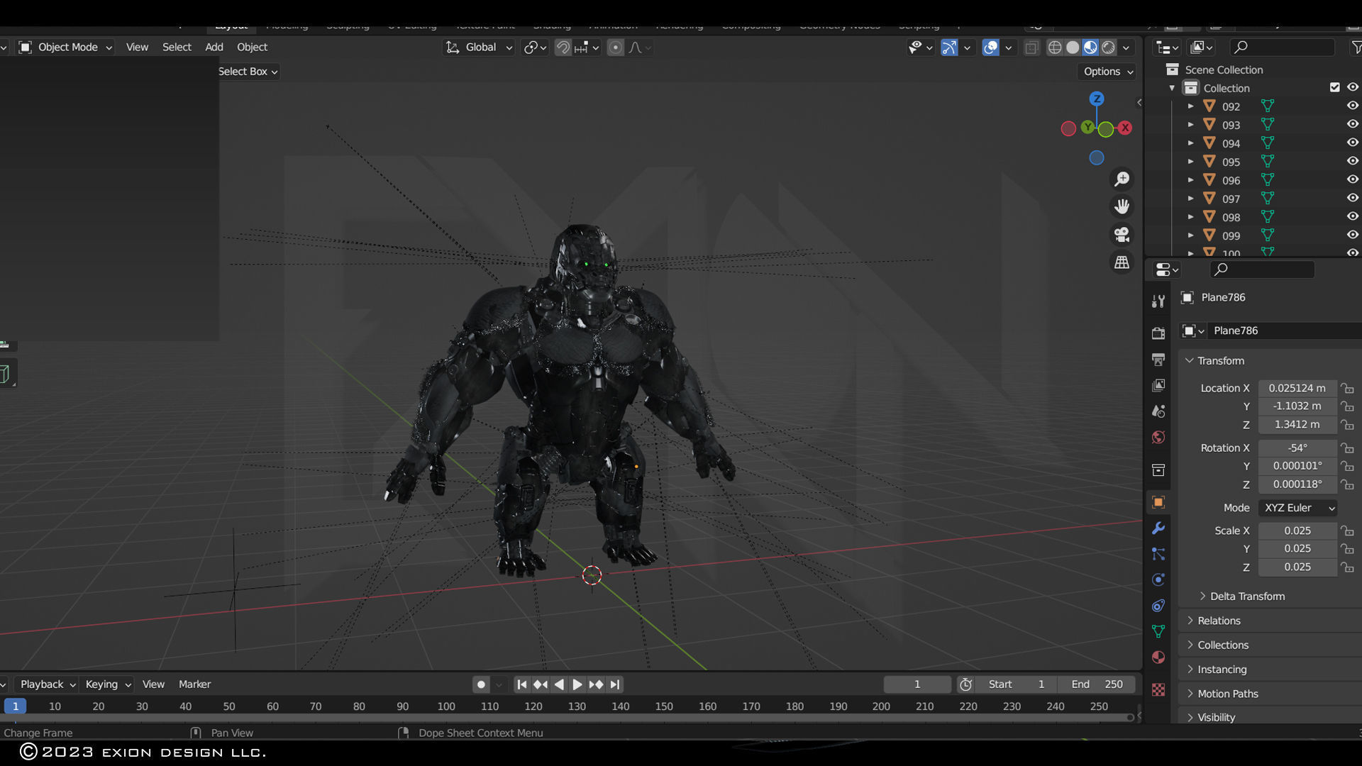 Transformers Optimus Primal ROTB Beast Form 3D model_16