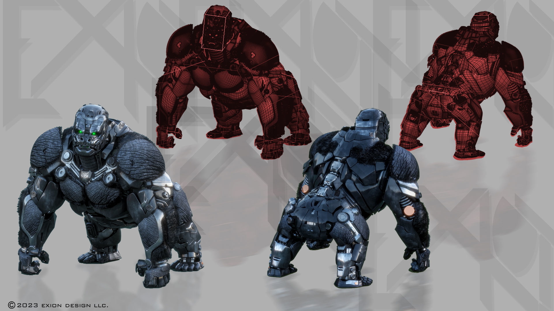 Transformers Optimus Primal ROTB Beast Form 3D model_12