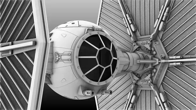 TIE FIGHTER HIGH DETAIL 3D model