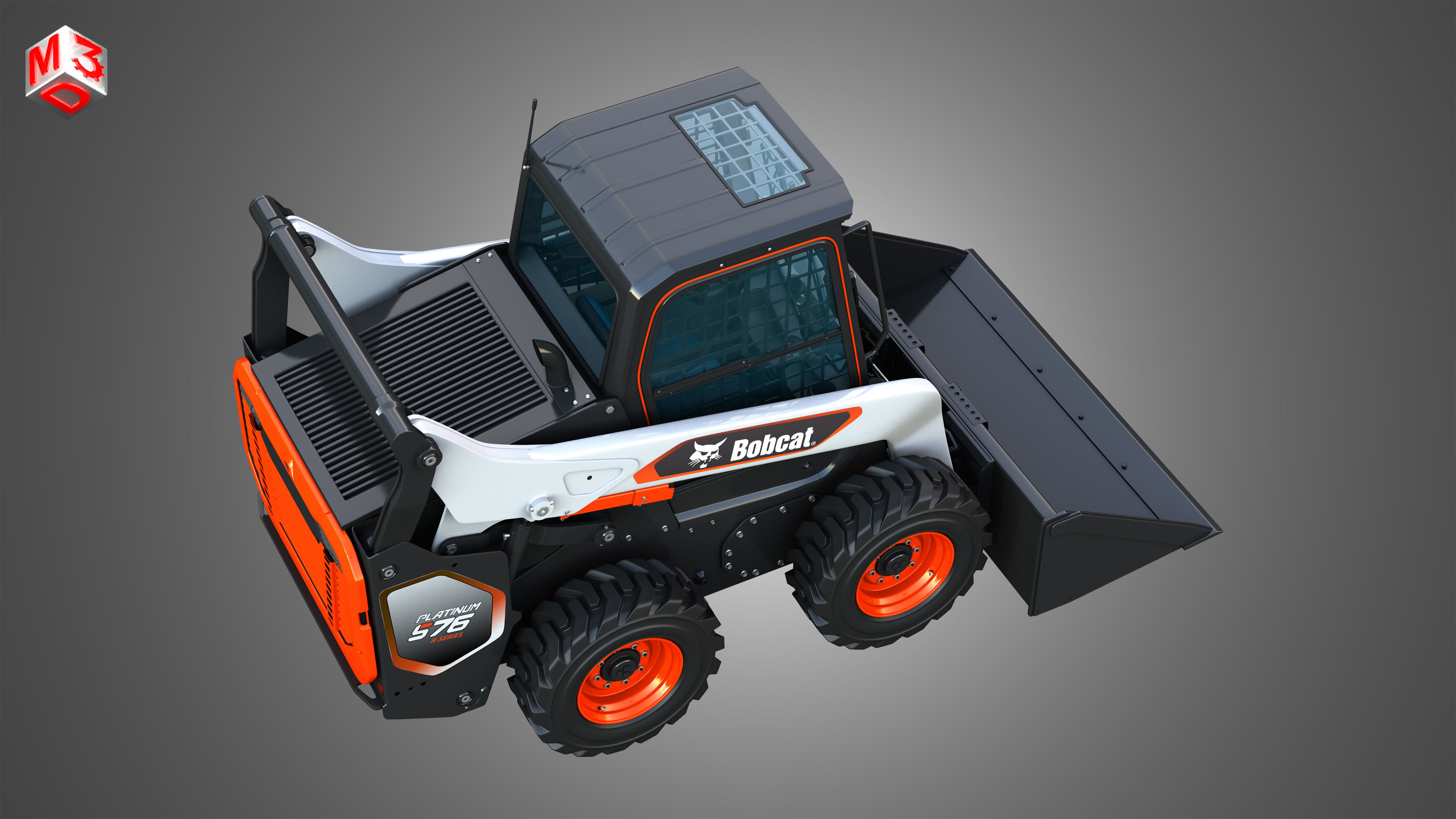 S76 Platinum Skid Steer Loader - Bucket 3D model_22