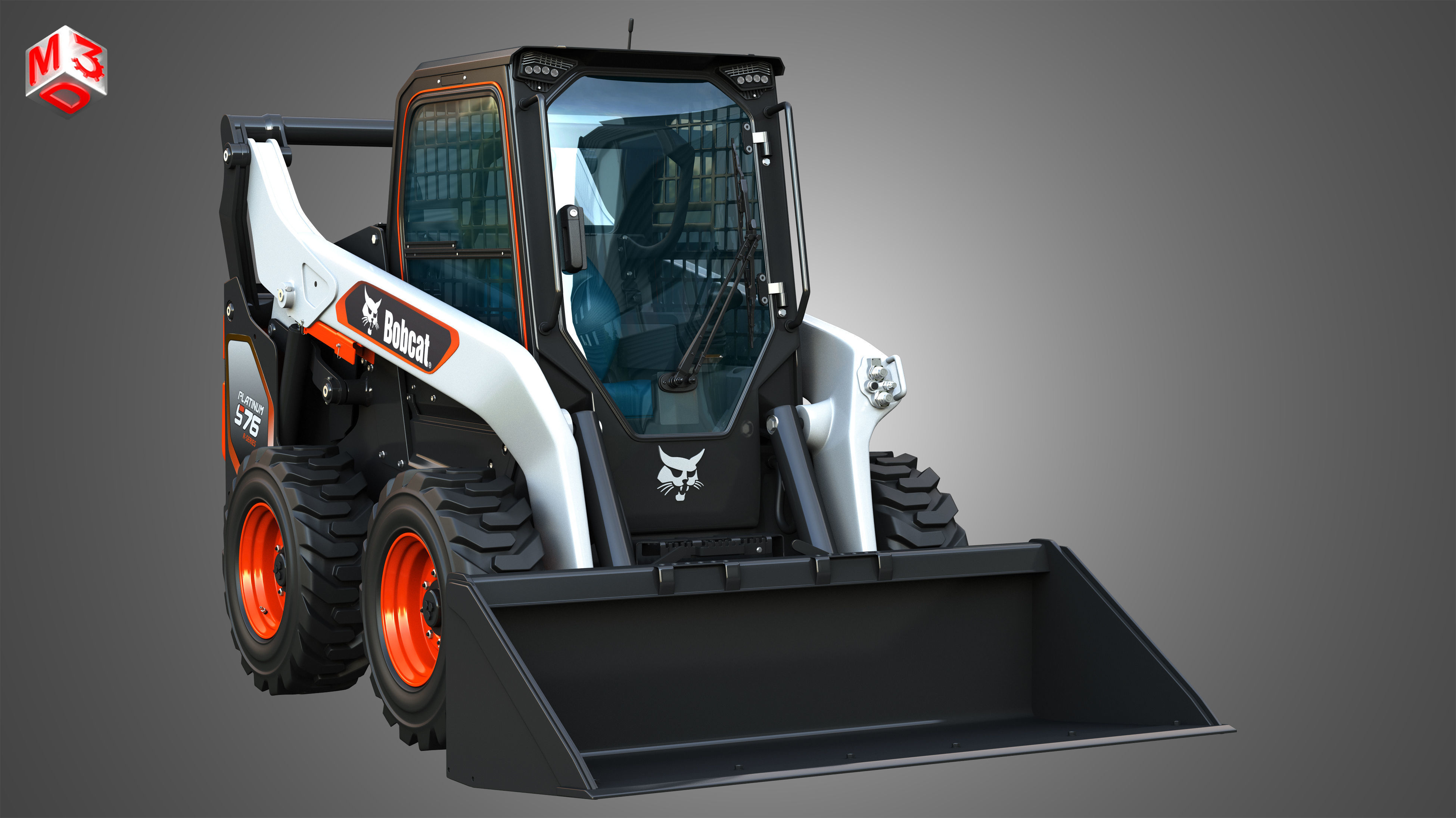 S76 Platinum Skid Steer Loader - Bucket 3D model_15