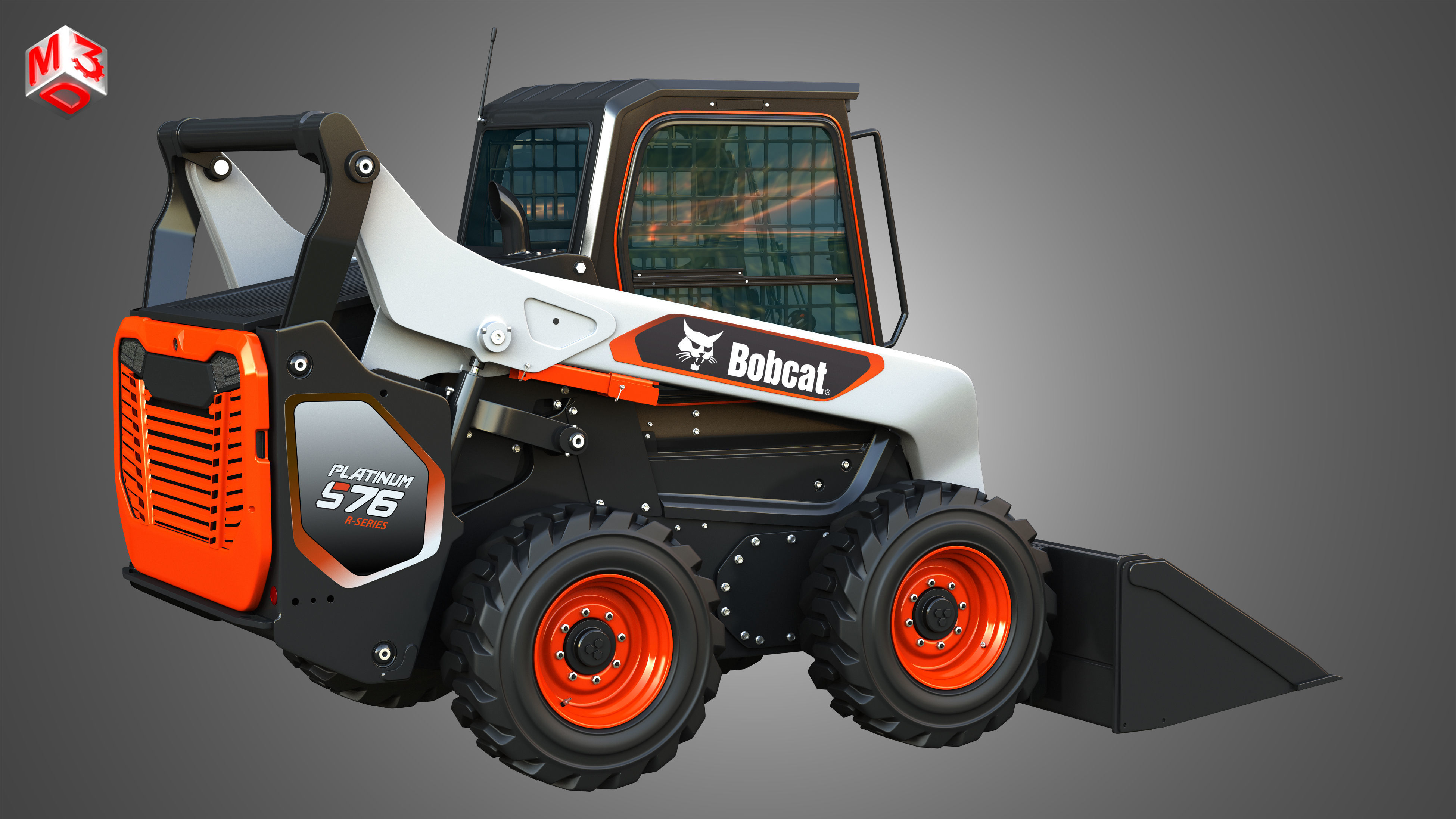 S76 Platinum Skid Steer Loader - Bucket 3D model_18