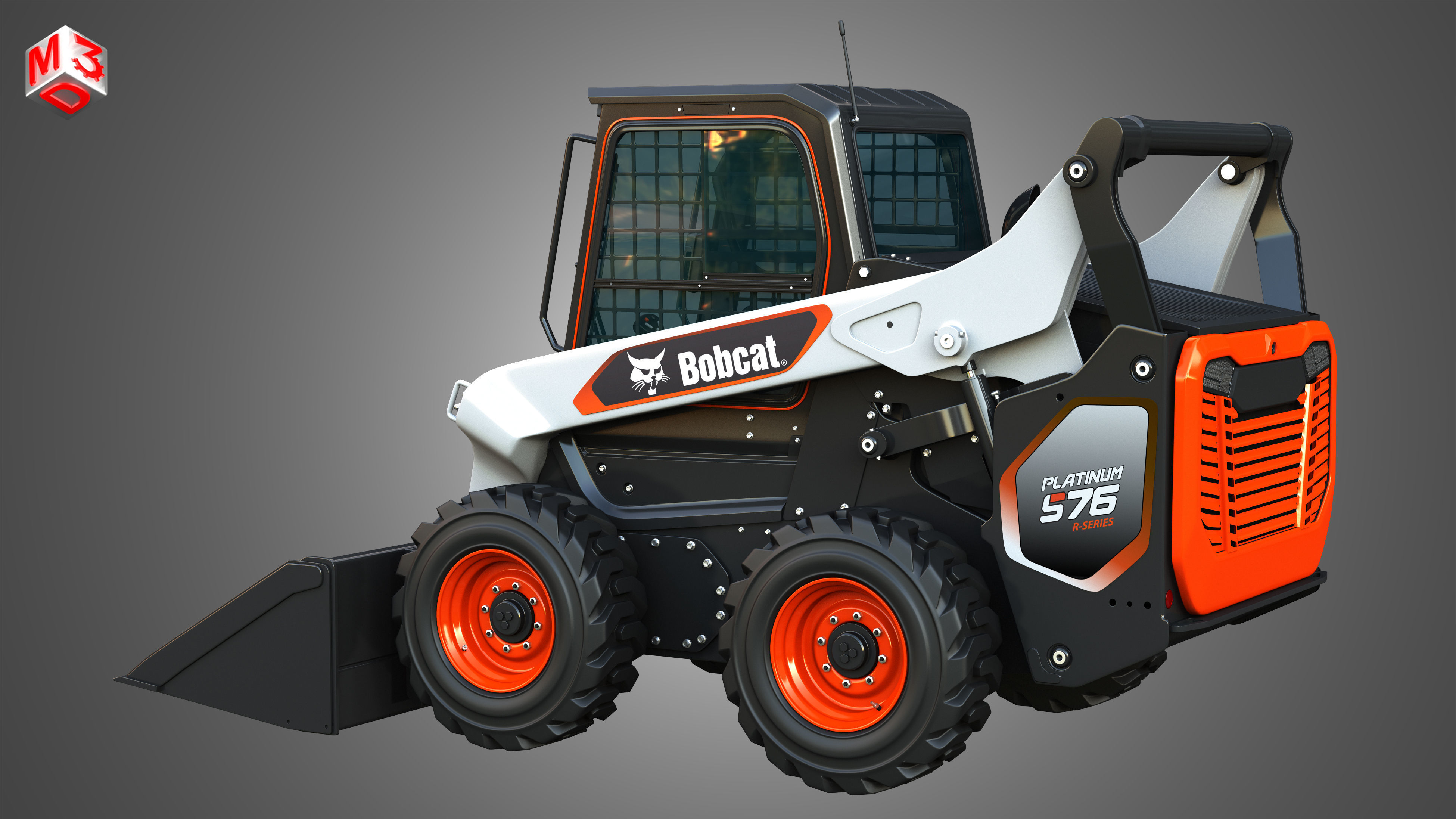 S76 Platinum Skid Steer Loader - Bucket 3D model | CGTrader