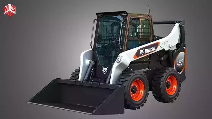 S76 Platinum Skid Steer Loader - Bucket 3D model