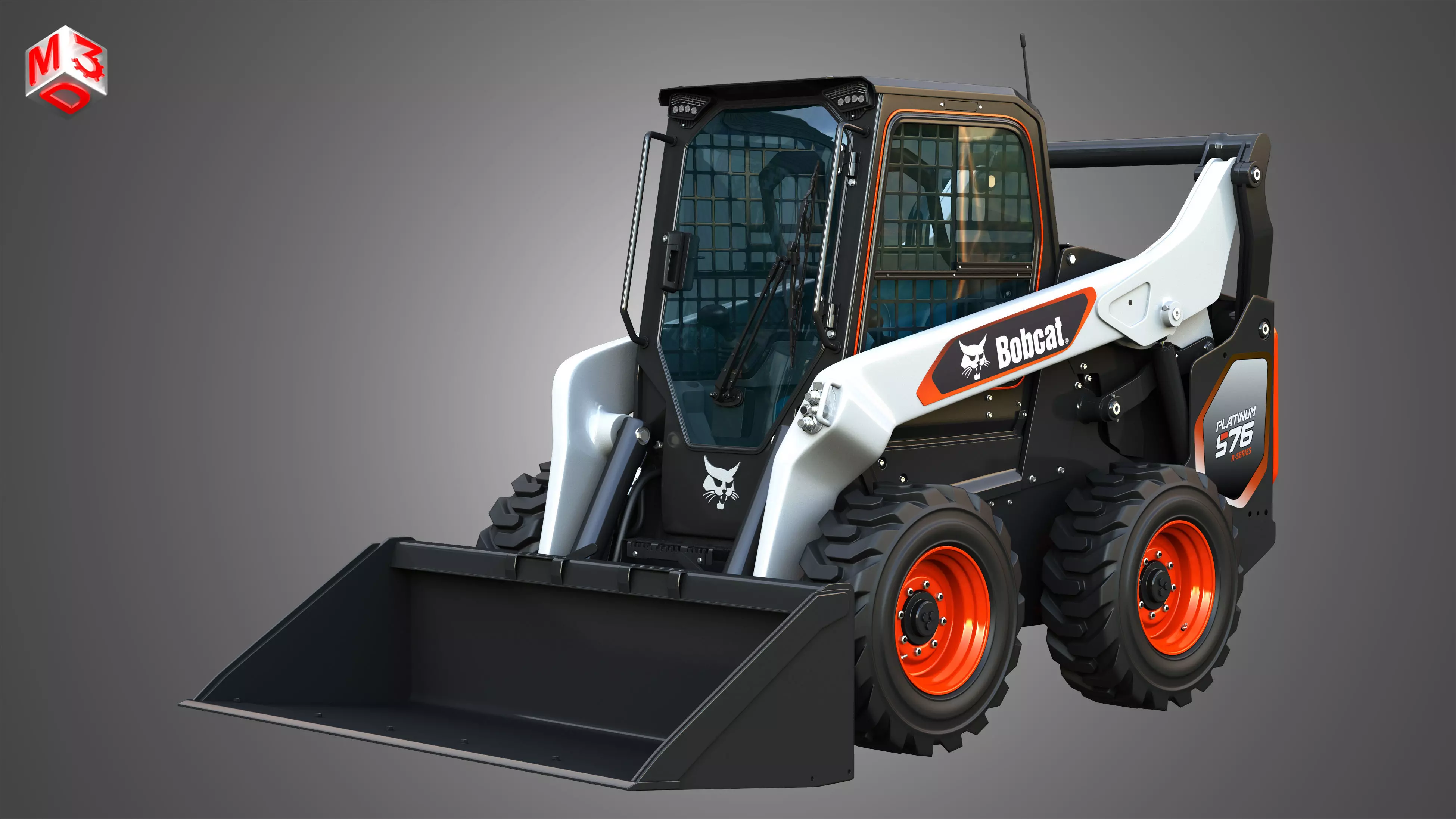 S76 Platinum Skid Steer Loader - Bucket 3D model_0