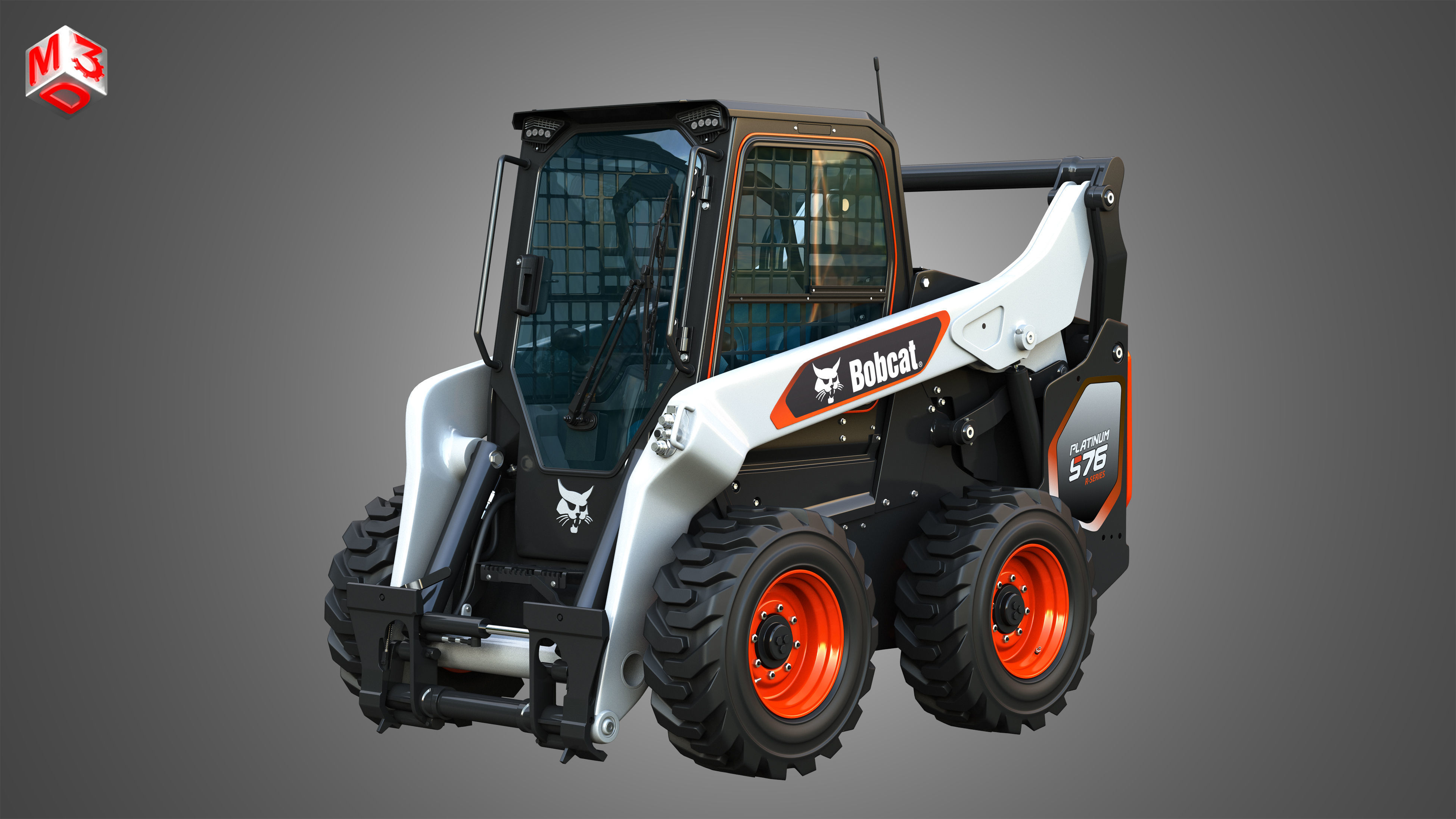 S76 Platinum Skid Steer Loader - Bucket 3D model_2